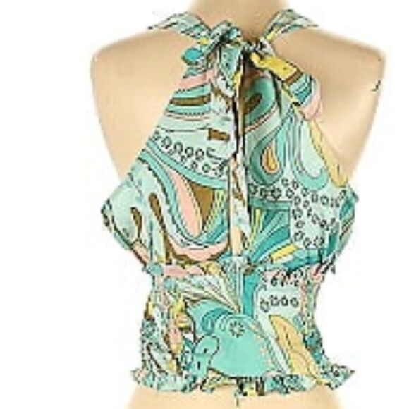 NWOT Milk and Honey Paisley Halter Large - Picture 2 of 5